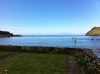 garden overlooking bay
